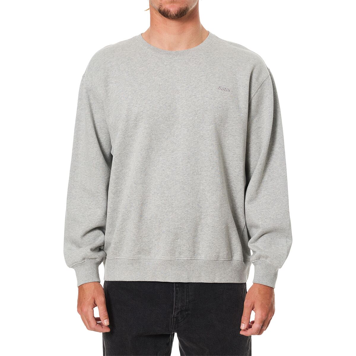 Katin Katin Men's Emb Crew Fleece in Heather Gray - Size: Large - $42.22 at Steep and Cheap