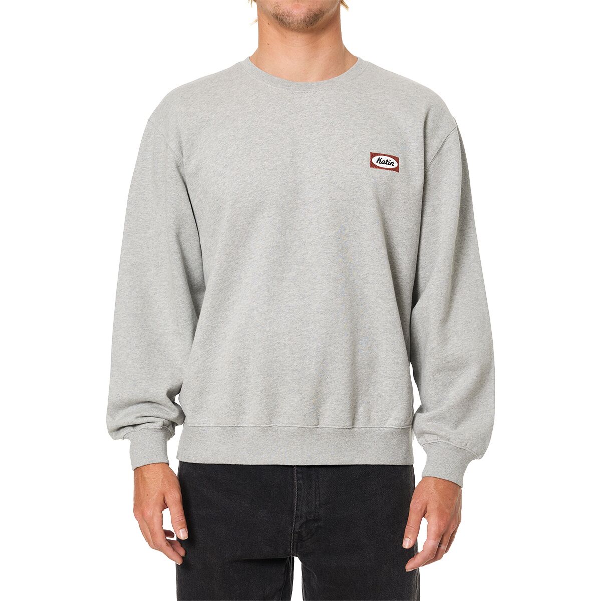 Katin Katin Men's Williams Emb Crew Sweatshirt in Heather Gray - Size: Medium - $38.97 at Steep and Cheap