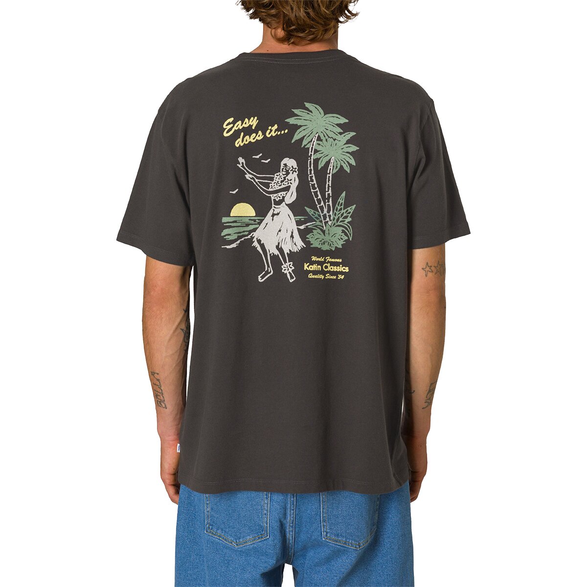 Katin Katin Men's Auana T-Shirt in Black Wash - Size: Medium - $20.97 at SteepandCheap.com