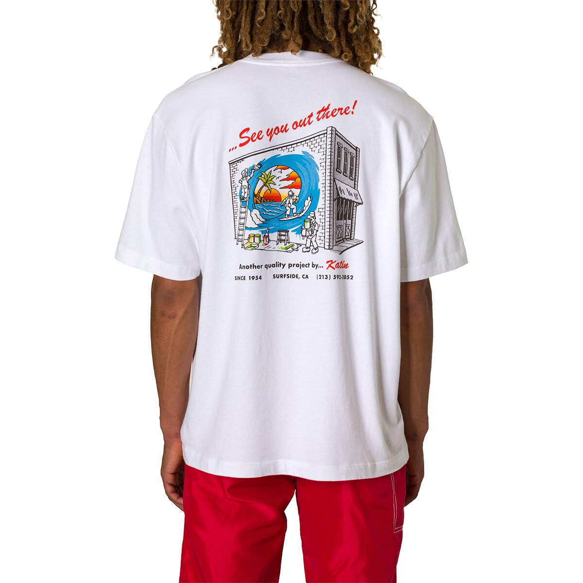 Katin Men's Sherwin Box Fit T-Shirt in White - Size: XL