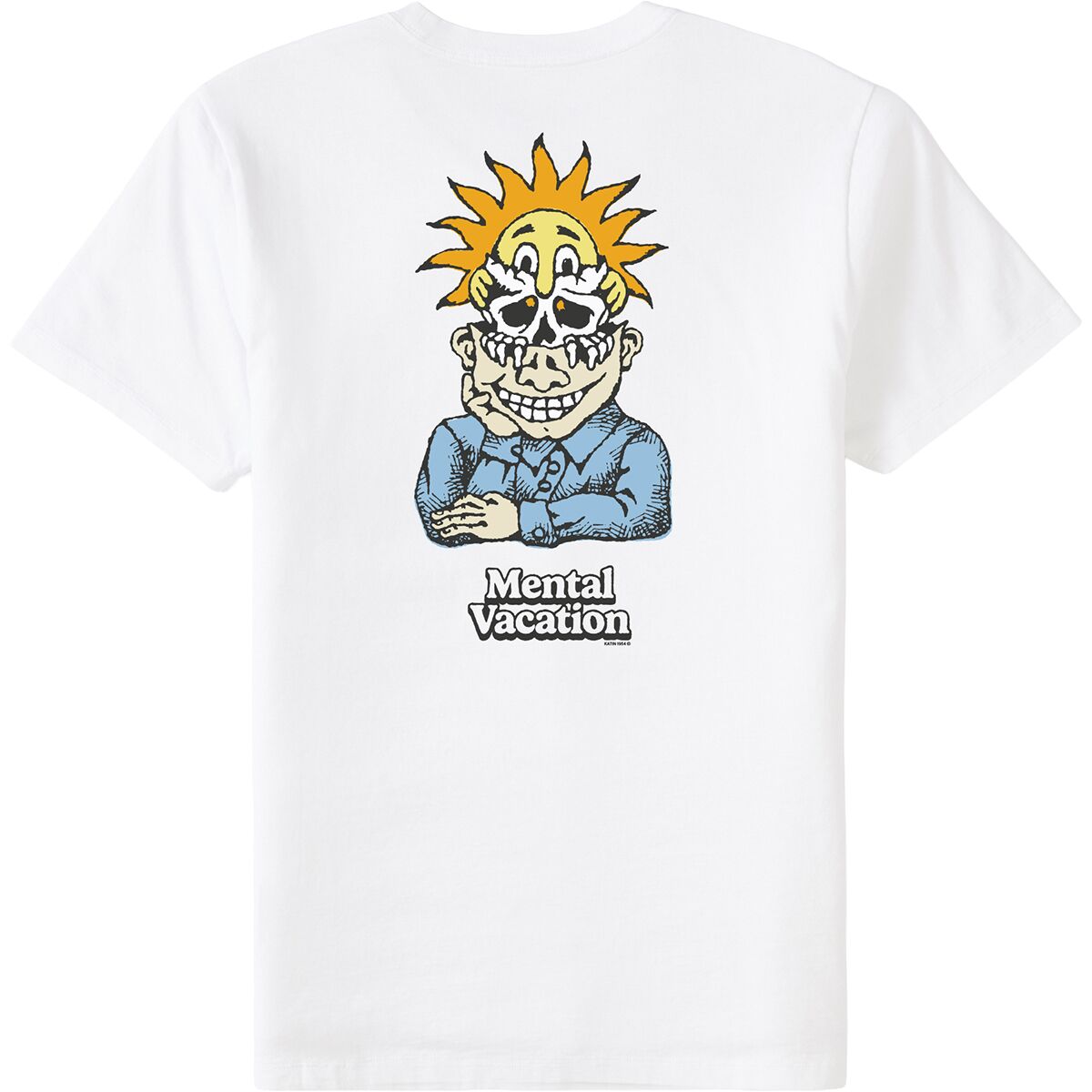 Katin Katin Men's Brain Case T-Shirt in White - Size: Medium - $24.46 at SteepandCheap.com
