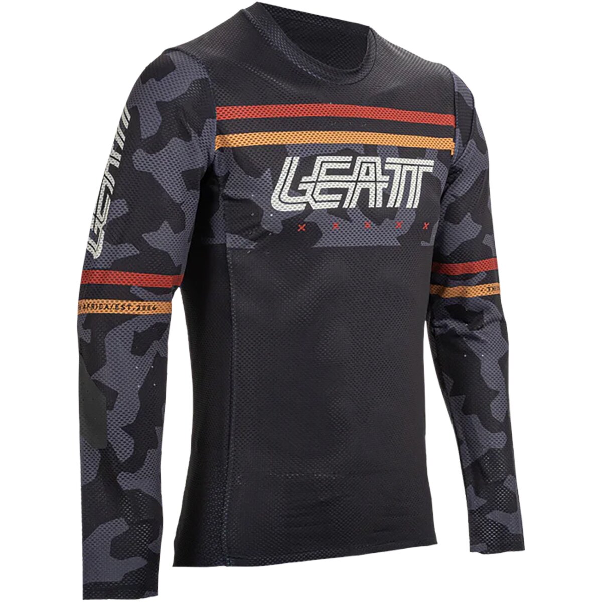 Leatt Men's MTB Gravity 4.0 Long-Sleeve Jersey in Black - Size: Medium