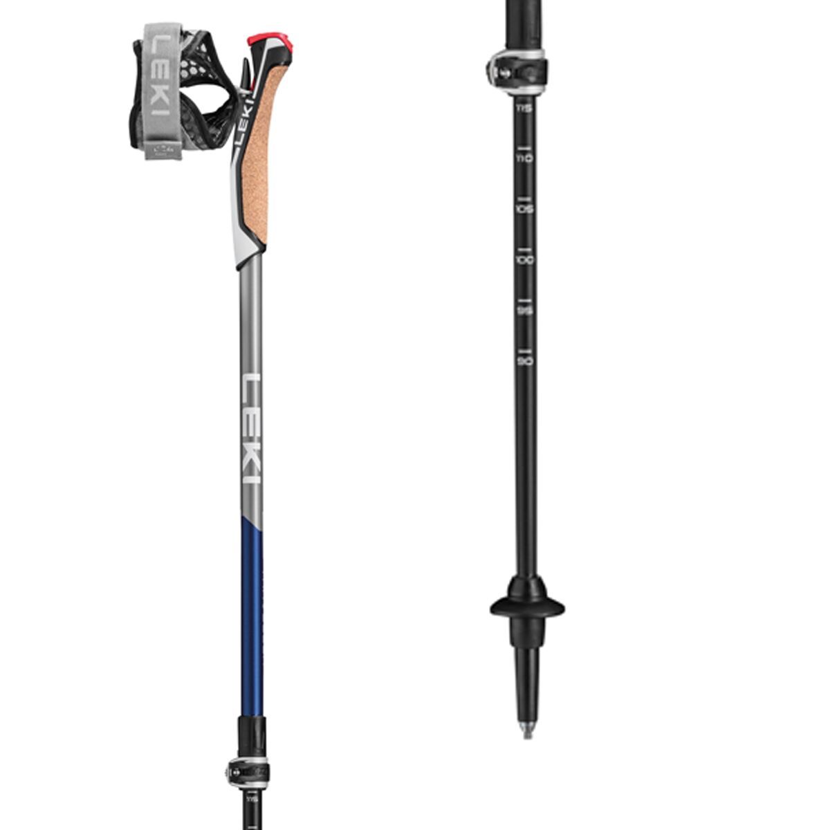 LEKI Traveller Carbon Trekking Poles in Blue