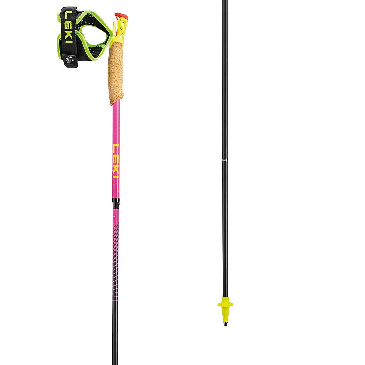 LEKI Ultratrail FX 1 Superlite Trekking Poles in Red / Black - Size: