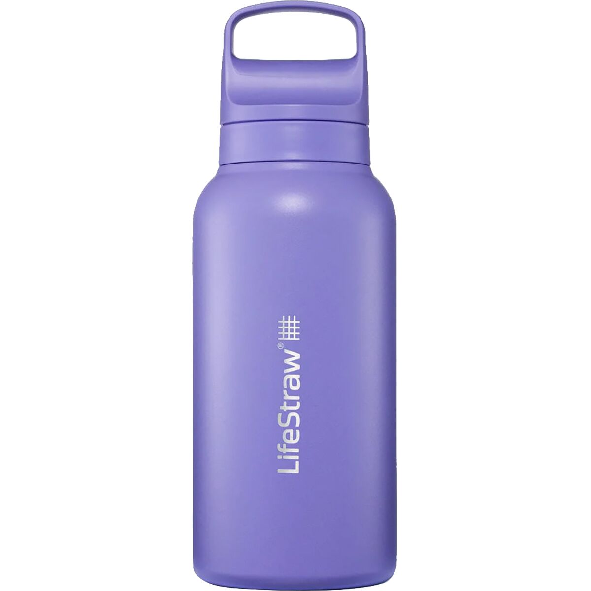 LifeStraw Go Series Stainless Steel 1L Water Filter Bottle in Thistle Purple