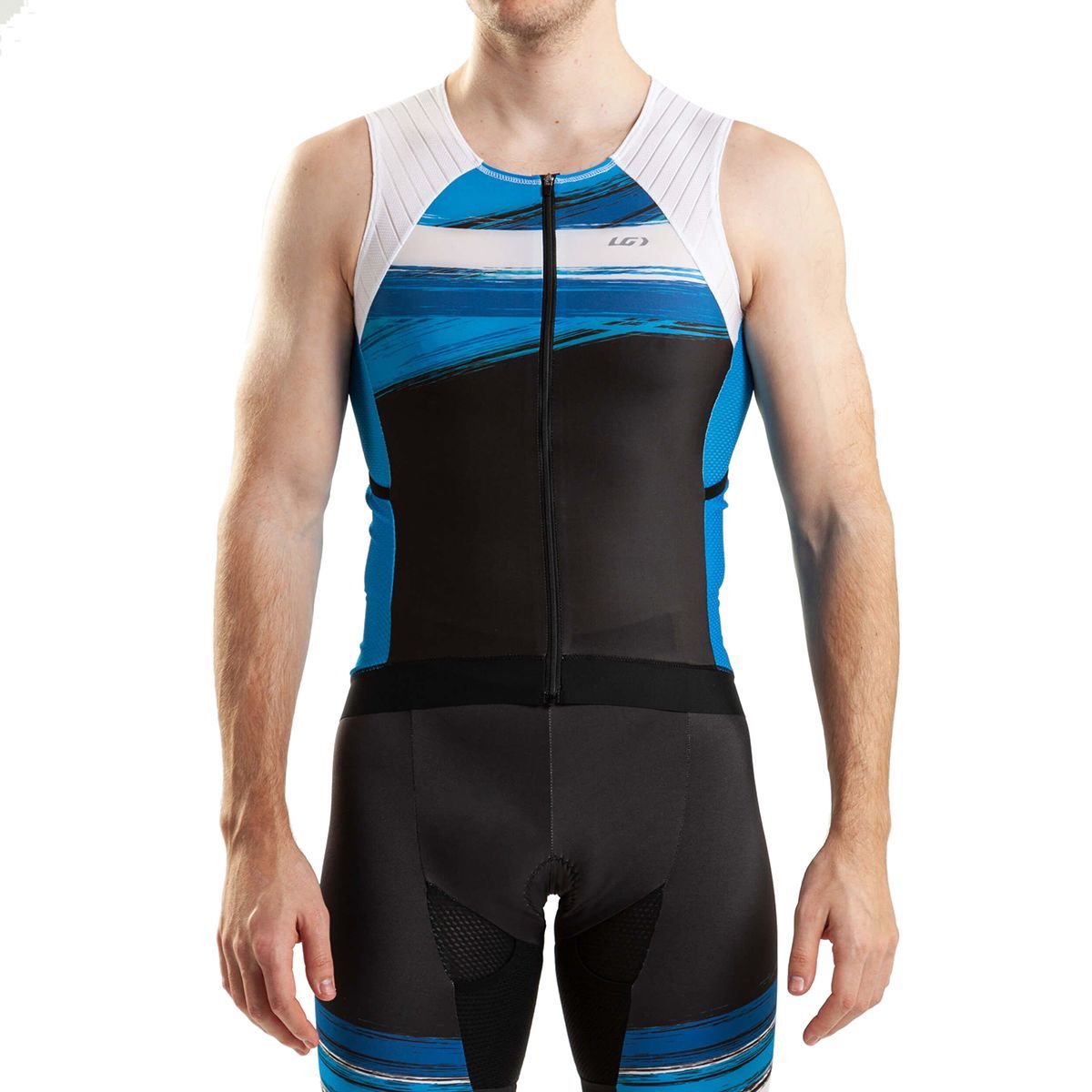 Louis Garneau Men's Aero Tri Sleeveless Jersey in Multicolor - Size: XS