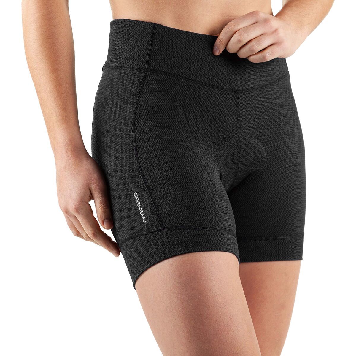 Louis Garneau Women's Fit Sensor Texture 5.5 Short in Black - Size: Medium