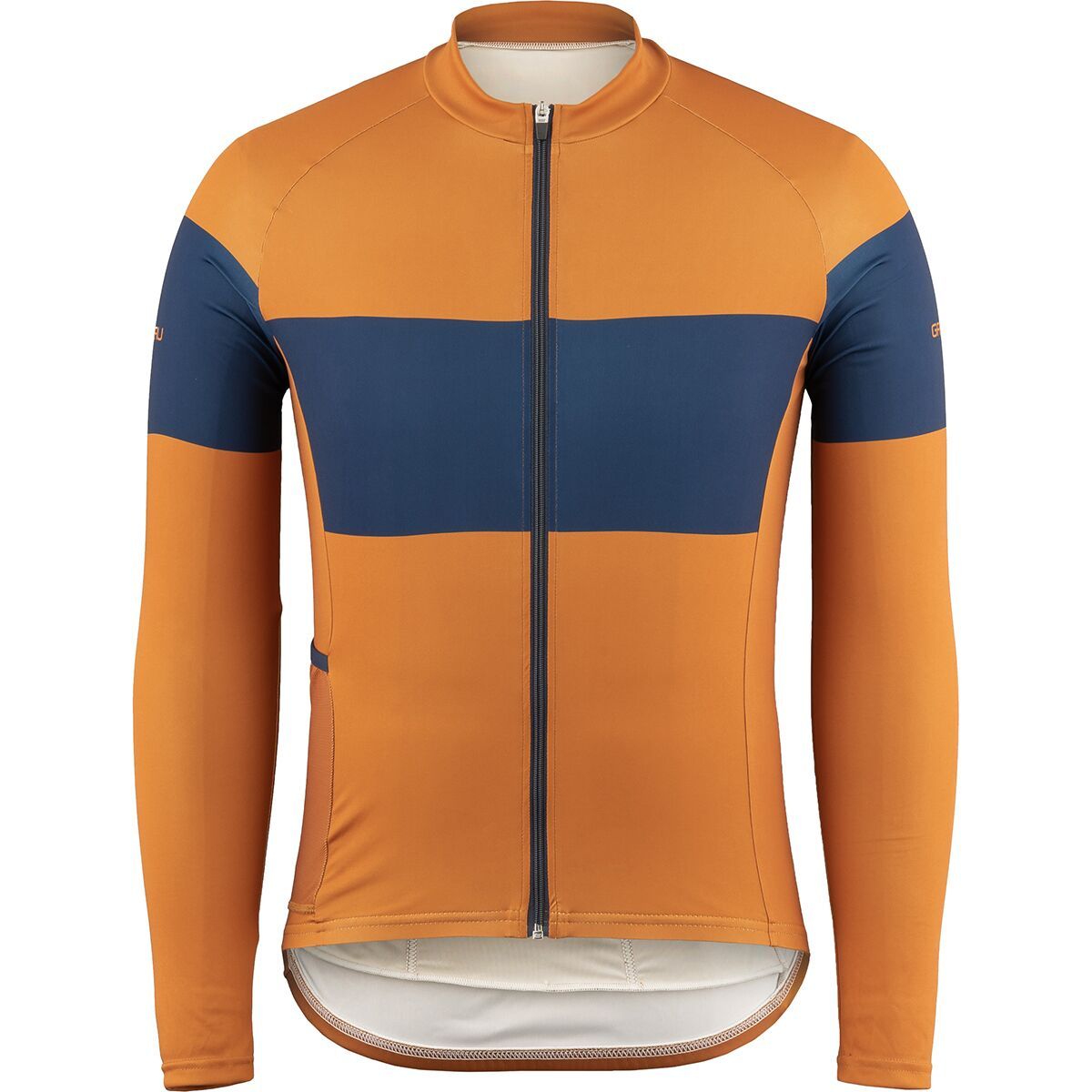 Louis Garneau Men's Rugged Long-Sleeve Jersey in Caramel / Blue - Size: XS