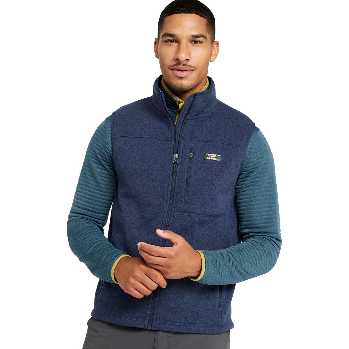 L.L.Bean L.L.Bean Men's Bean's Sweater Fleece Vest in Bright Navy - Size: Medium - $67.96 at Steep and Cheap