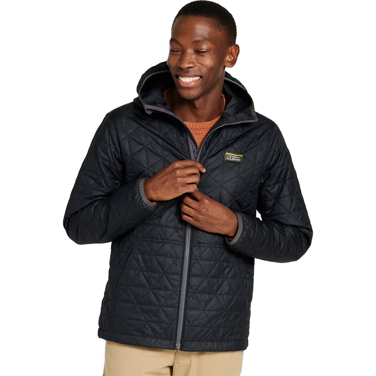 L.L.Bean L.L.Bean Men's Katahdin Insulated Hoodie in Black - Size: XL - $110.50 at Steep and Cheap