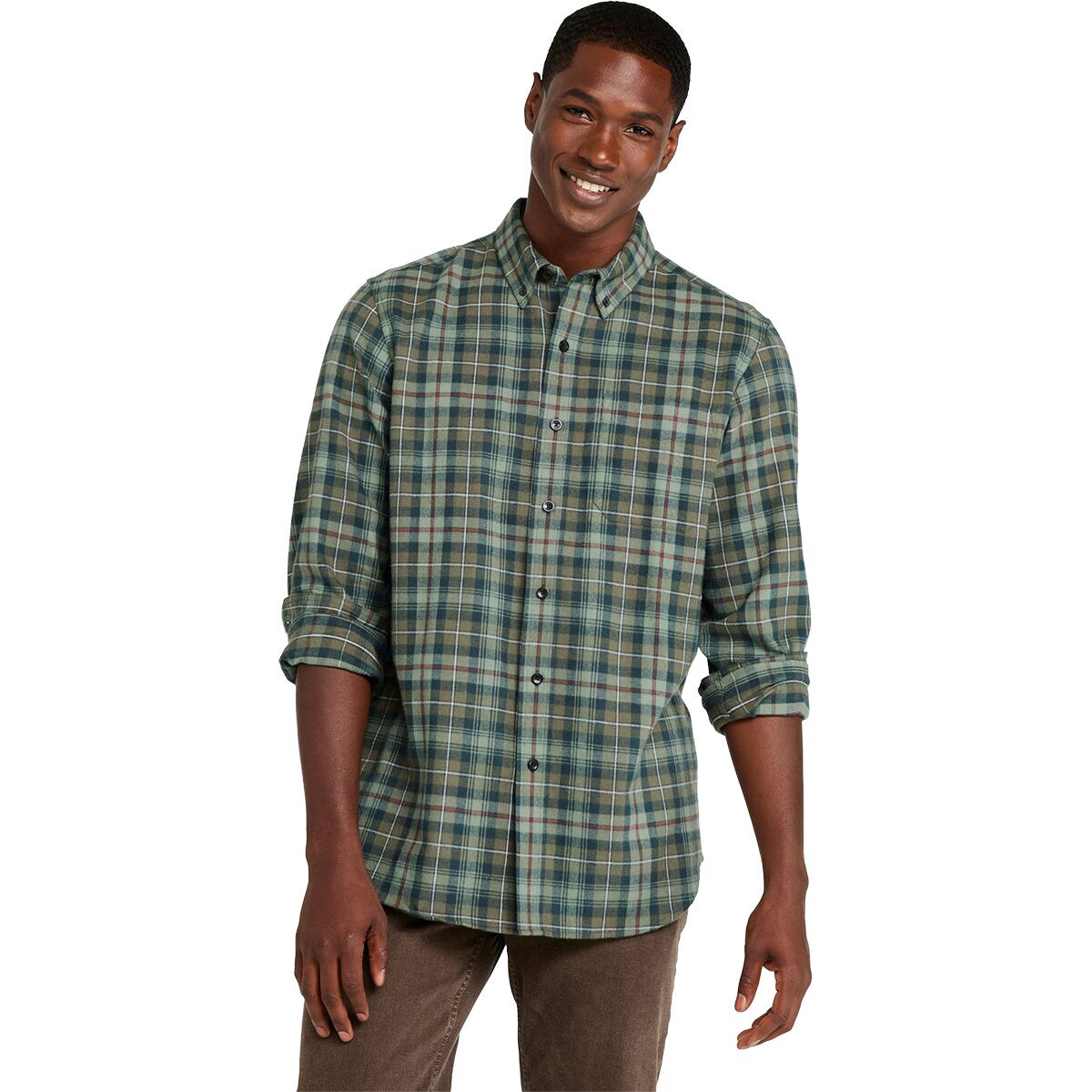 L.L.Bean L.L.Bean Men's Scotch Plaid Flannel Long-Sleeve Shirt in MacKenzie Weathered - Size: XXL - $50.96 at Steep and Cheap