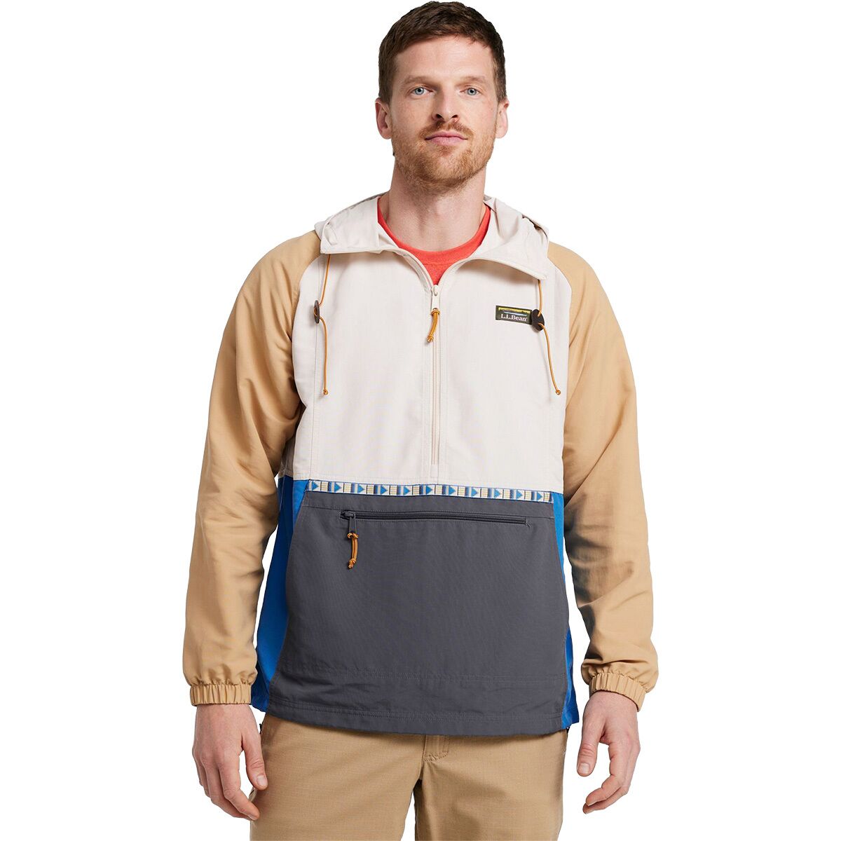 L.L.Bean L.L.Bean Men's Mountain Classic Multi Color Anorak in Shore / Iron - Size: XL - $41.97 at SteepandCheap.com