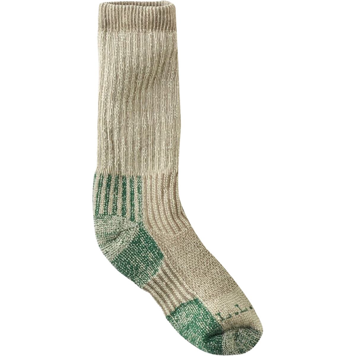 L.L.Bean Bean Boot Sock in Dark Khaki - Size: Small