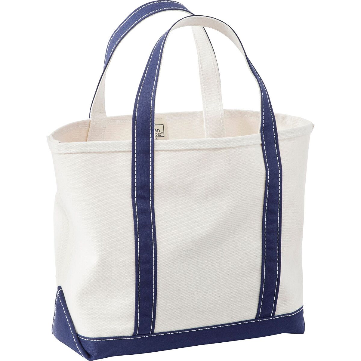 L.L.Bean Boat And Tote Large Open-Top Tote Bag in Blue Trim