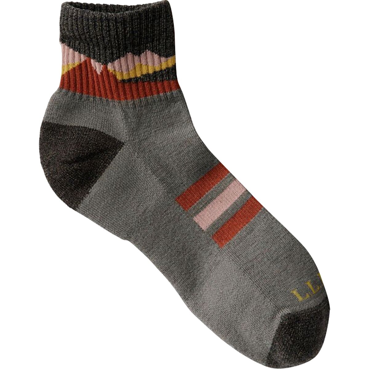 L.L.Bean L.L.Bean Katahdin Hiker 1/4 Crew Sock in Putty / Hazelnut - Size: Medium - $19.51 at Steep and Cheap