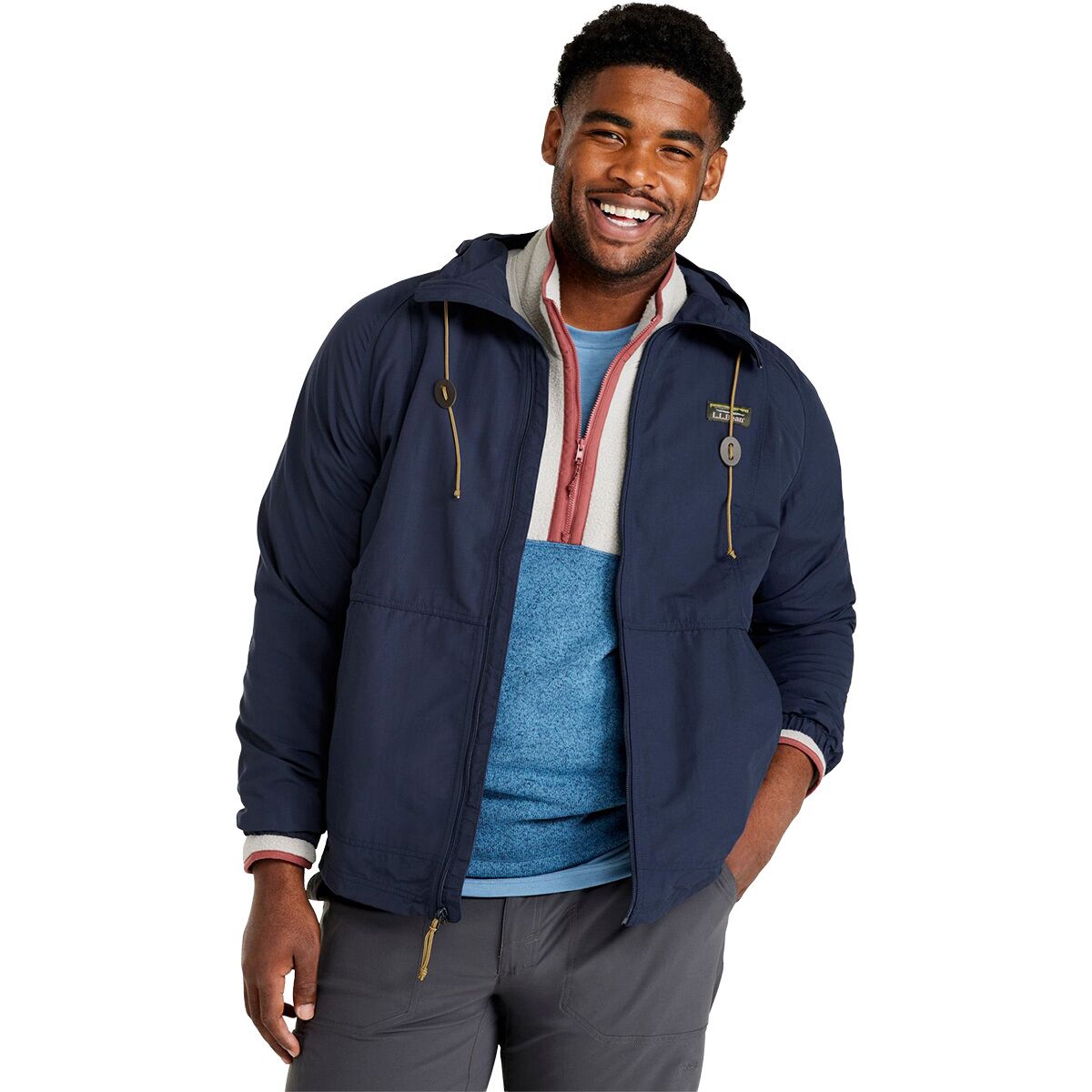 L.L.Bean L.L.Bean Men's Mountain Classic Full-Zip Regular Jacket in Nautical Navy - Size: Small - $67.96 at SteepandCheap.com