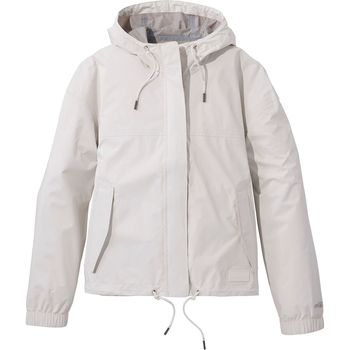 L.L.Bean Women's Wharf Street Rain Jacket in Paperwhite - Size: XL