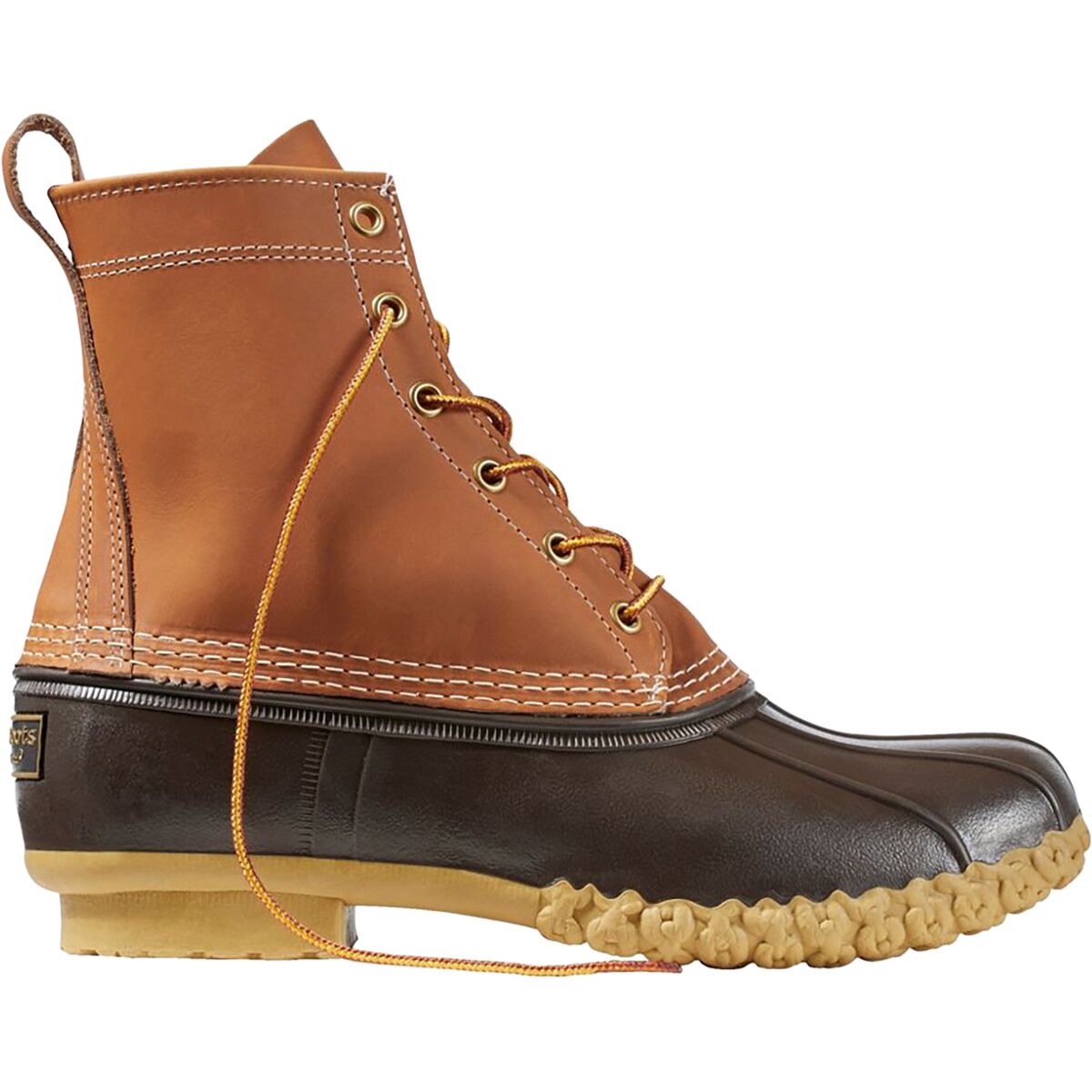 L.L.Bean Men's Bean 8in Boots in Tan / Bean Boot Brown / Gum - Size: 8