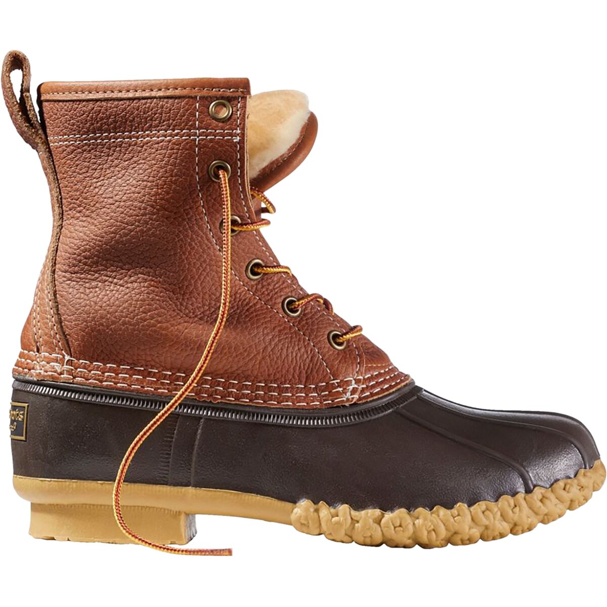 L.L.Bean L.L.Bean Women's Bean 8in Shearling-Lined Insulated Boot in Tan / Brown - Size: 10 - $246.50 at Steep and Cheap