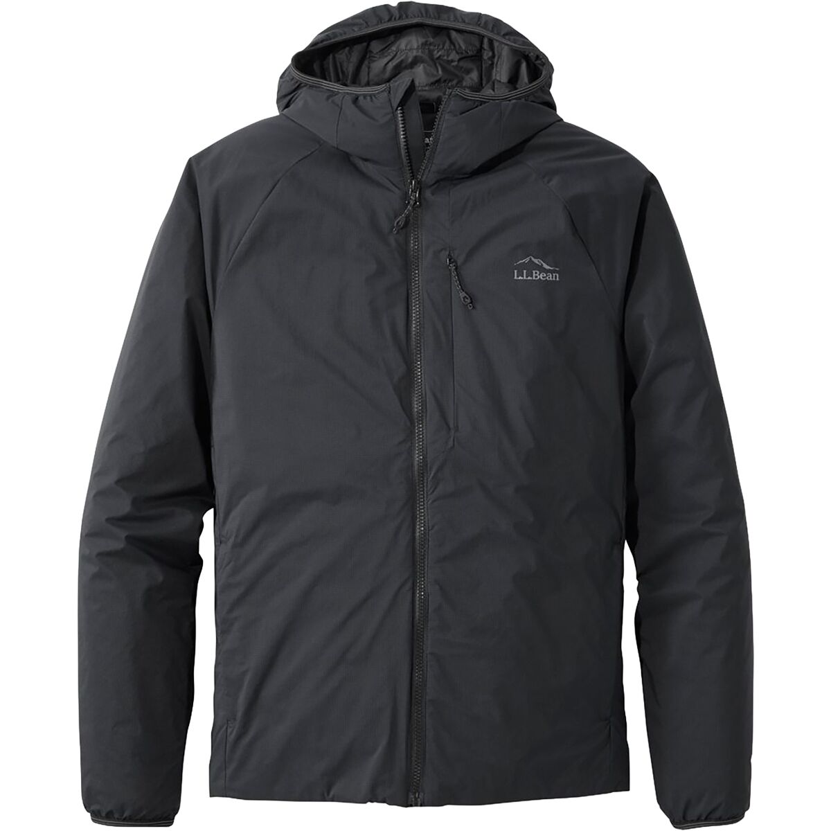 L.L.Bean Men's Primaloft Packaway Air Hoodie in Midnight Black - Size: Large