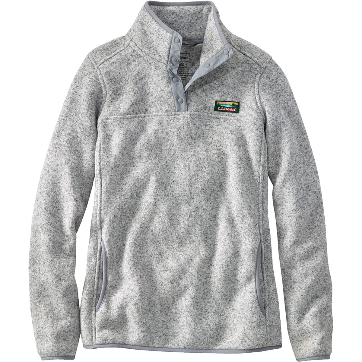 L.L.Bean L.L.Bean Women's Bean's Sweater Fleece Pullover in Pewter - Size: XL - $84.96 at Steep and Cheap