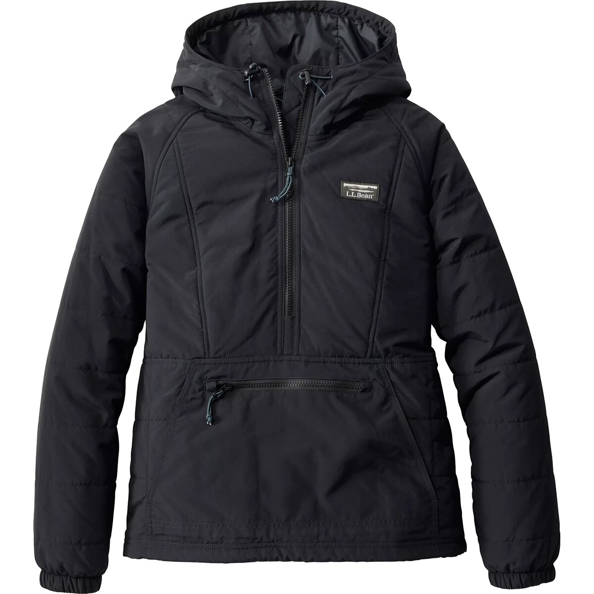 L.L.Bean Women's Mountain Classic Insulated Anorak in Midnight Black - Size: Medium