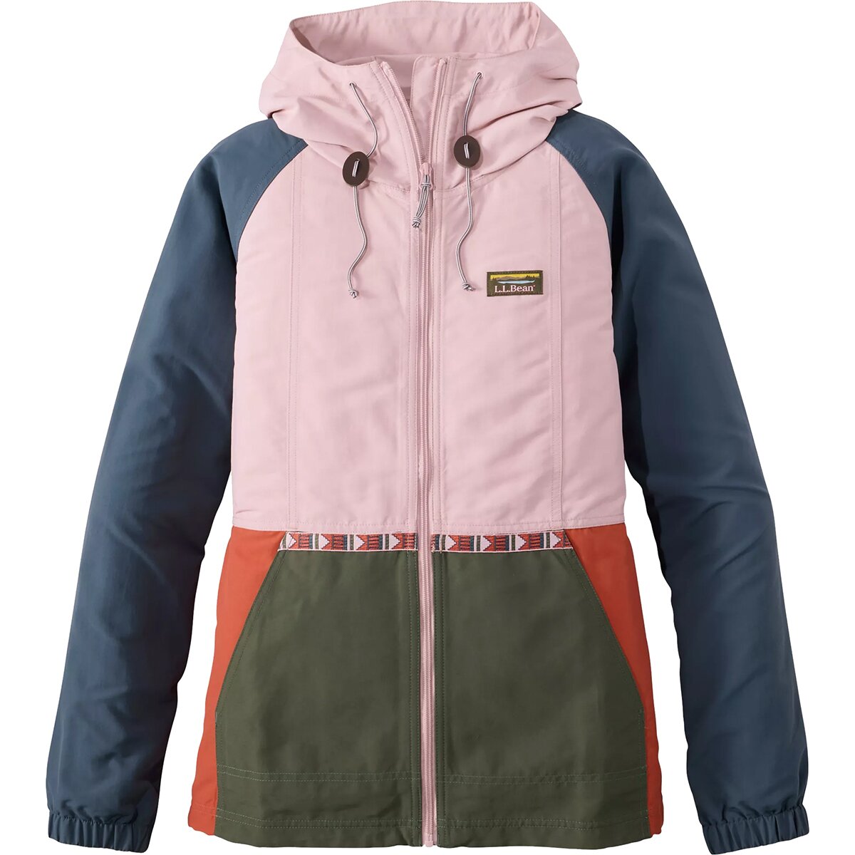 L.L.Bean Women's Mountain Classic Multi Color Jacket in Antique Lilac / Thyme - Size: Small