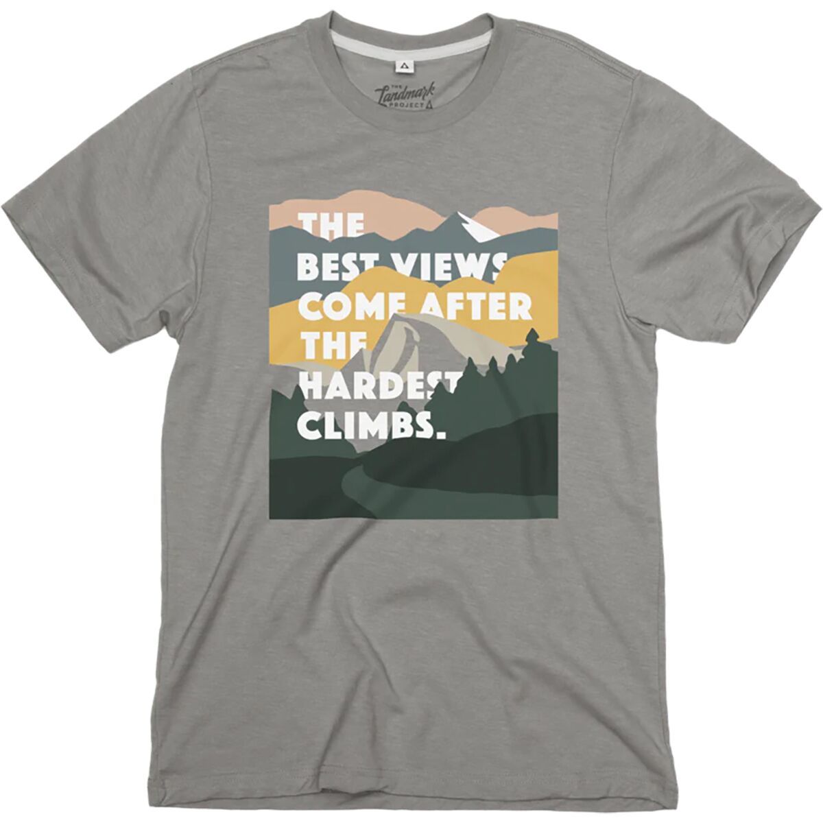 Landmark Project Hardest Climb Short-Sleeve T-Shirt in Smoke Grey - Size: XXL