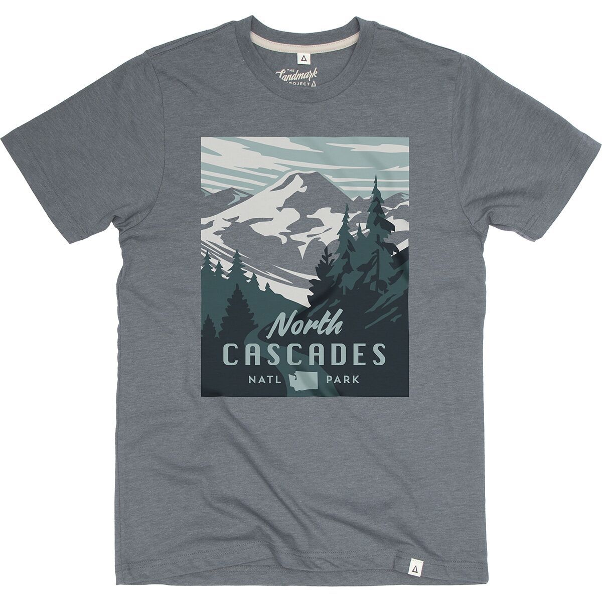 Landmark Project North Cascades Short-Sleeve T-Shirt in Manatee - Size: XL