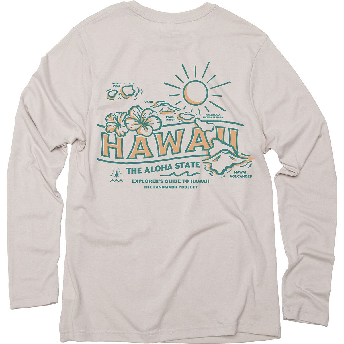 Landmark Project Explore Hawaii Long-Sleeve Pocket T-Shirt in Dune - Size: Small