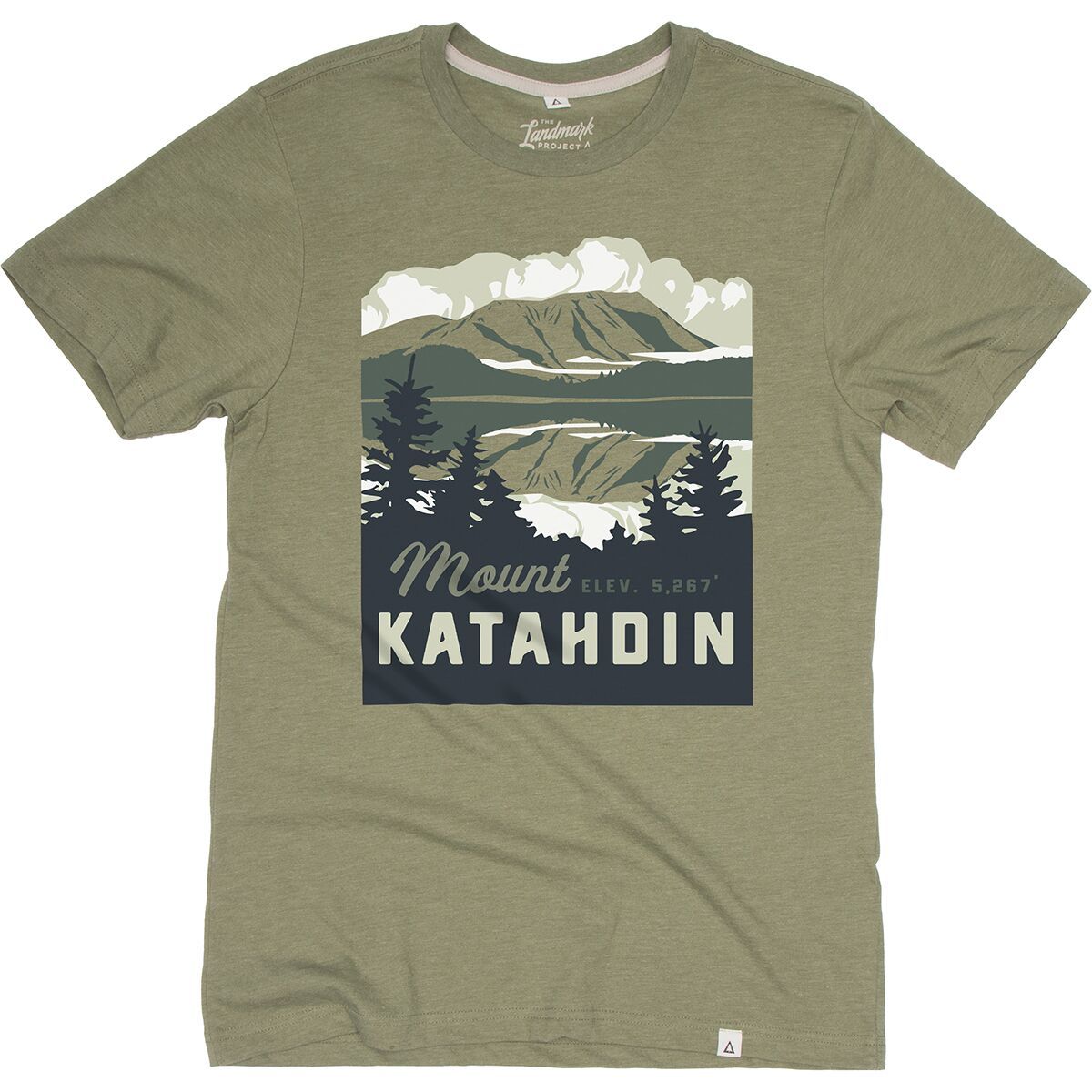 Landmark Project Mount Katahdin Short-Sleeve T-Shirt in Cactus - Size: XS