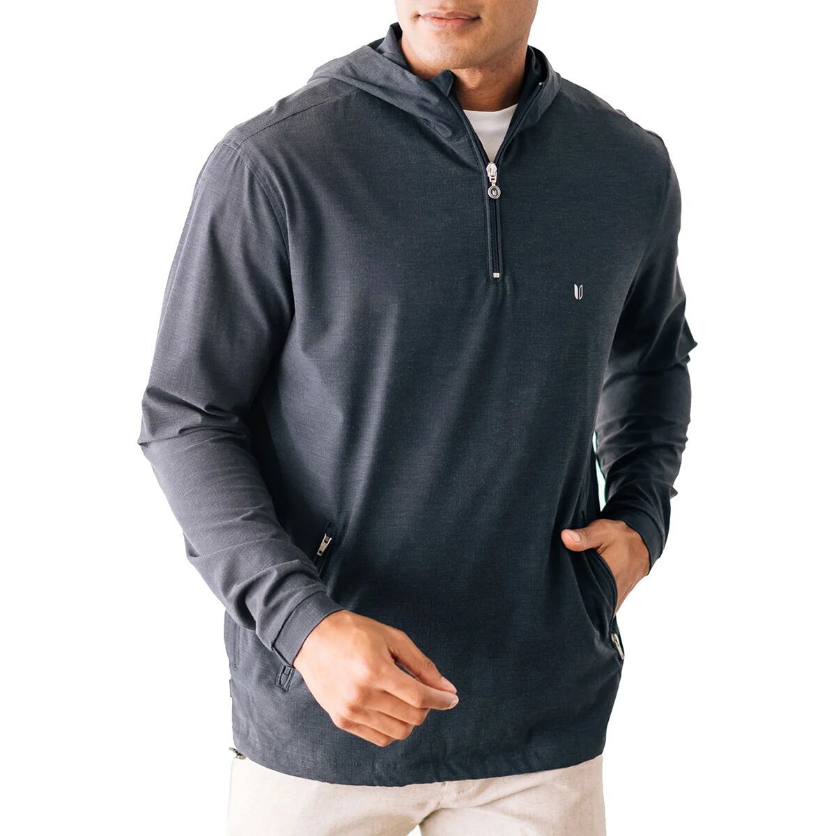 Linksoul Men's Boardwalker AC Hooded Windbreaker in Navy - Size: Medium