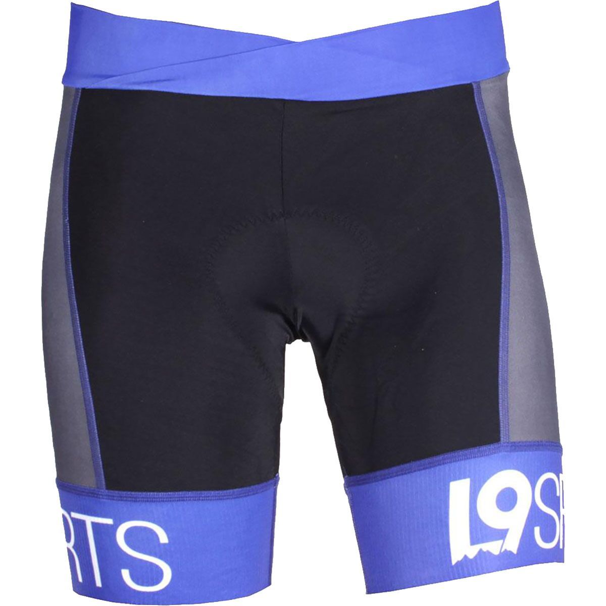 L9 Sports Women's Pro Cycling Shorts in Black / Blue - Size: Small