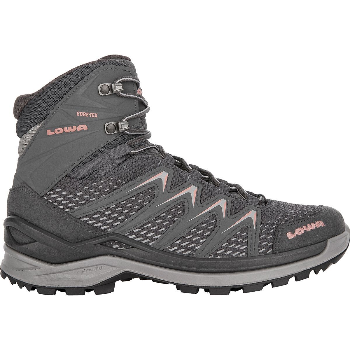 Lowa Women's Innox GTX Mid Hiking Boot in Steel Blue / Salmon - Size: 10.5