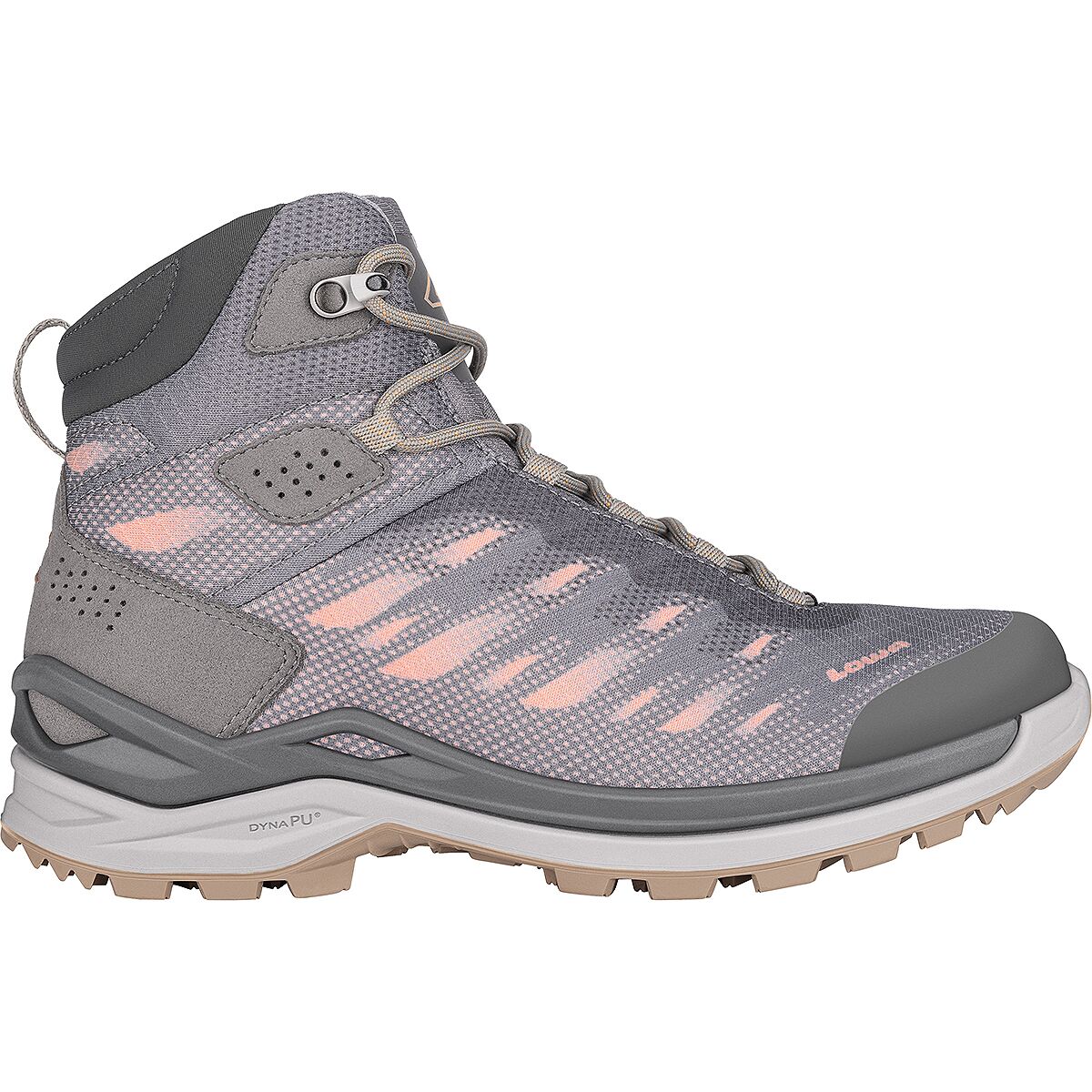 Lowa Women's Ferrox GTX Mid Hiking Boot in Grey / Rose - Size: