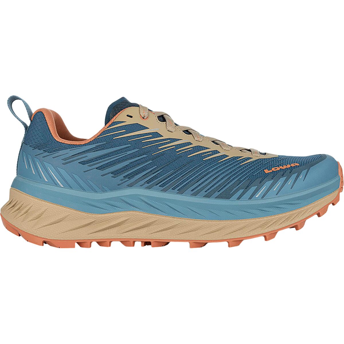 Lowa Men's Fortux Trail Running Shoe in Steel Blue / Dune - Size:
