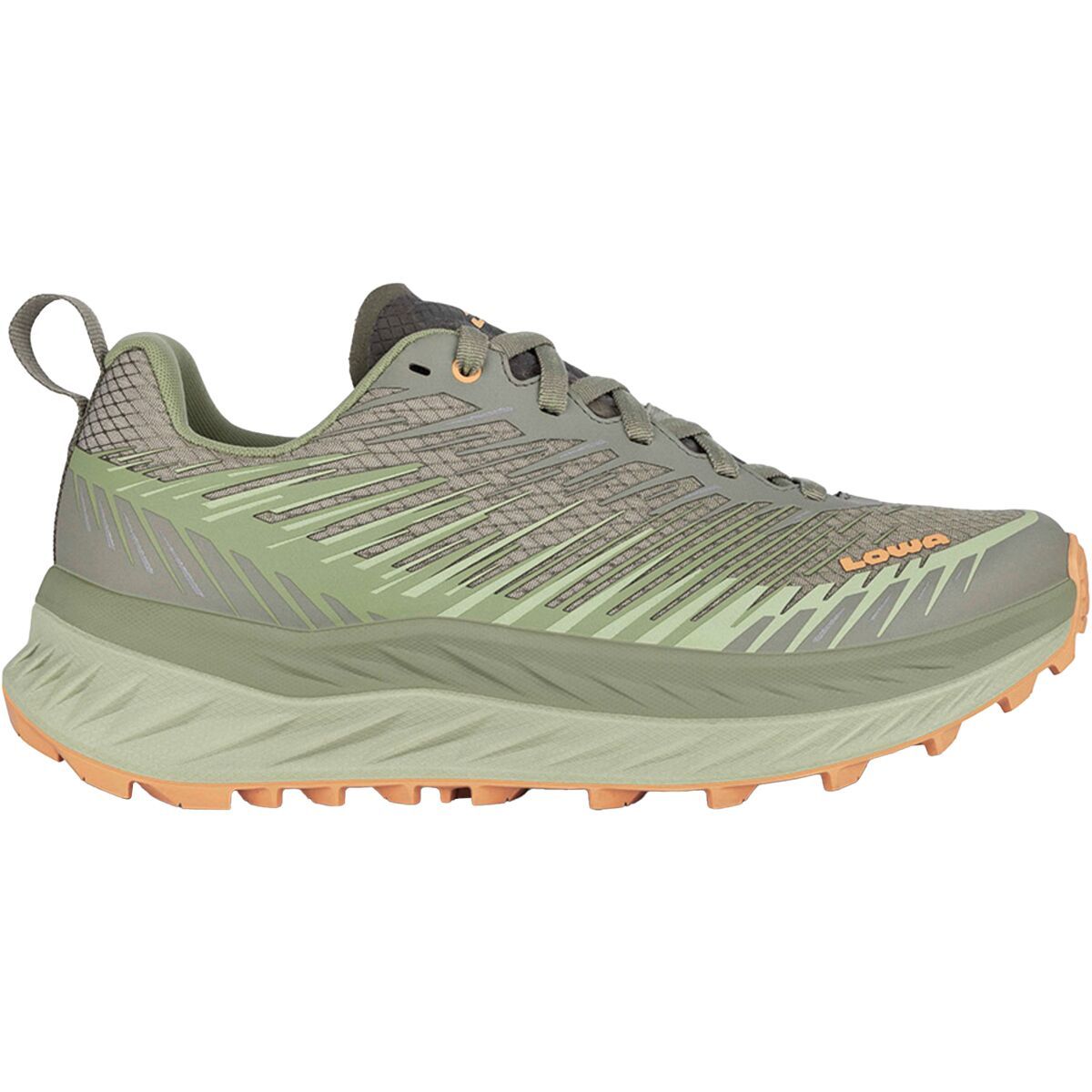 Lowa Women's Fortux Trail Running Shoe in Seaweed / Apricot - Size: 7