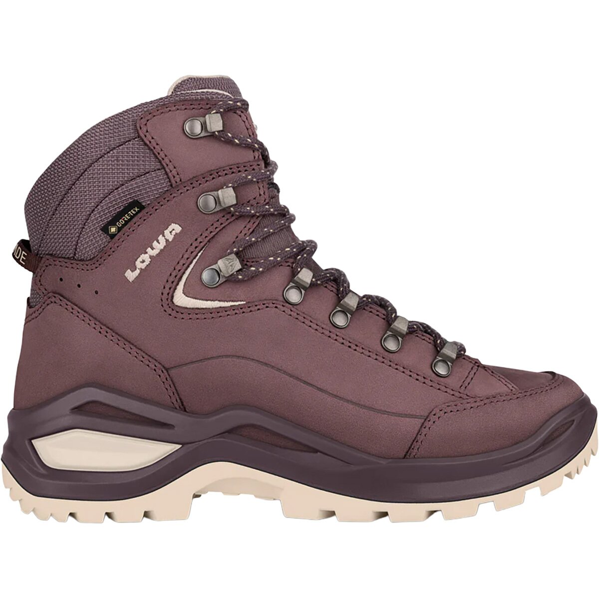 Lowa Women's Renegade Evo GTX Mid Hiking Boot in Brown Rose / Panna - Size: