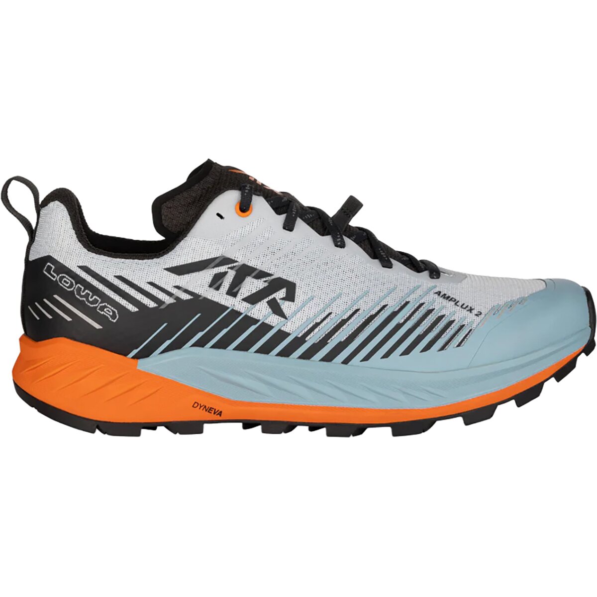 Lowa Men's Amplux 2 Trail Running Shoe in Misty Blue / Orange - Size: