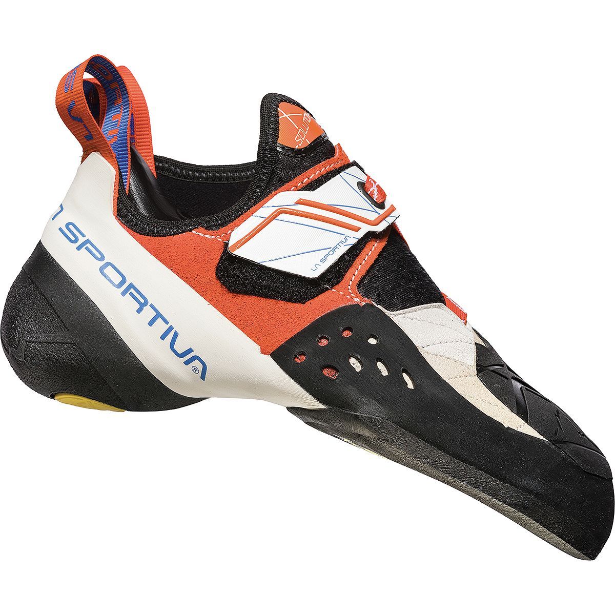La Sportiva Women's Solution Climbing Shoe in White / Lily Orange - Size: 33.5