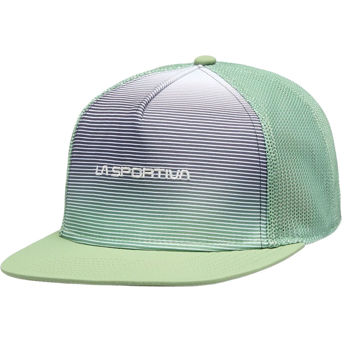 La Sportiva Women's Fade Trucker Hat in Aspen Green / Night Sky - Size: L/XL