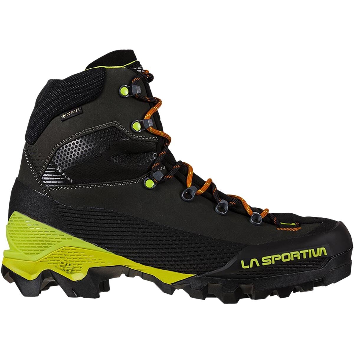 La Sportiva La Sportiva Men's Aequilibrium LT GTX Mountaineering Boot in Carbon / Lime Punch - Size: 38.5 - $207.35 at Steep and Cheap