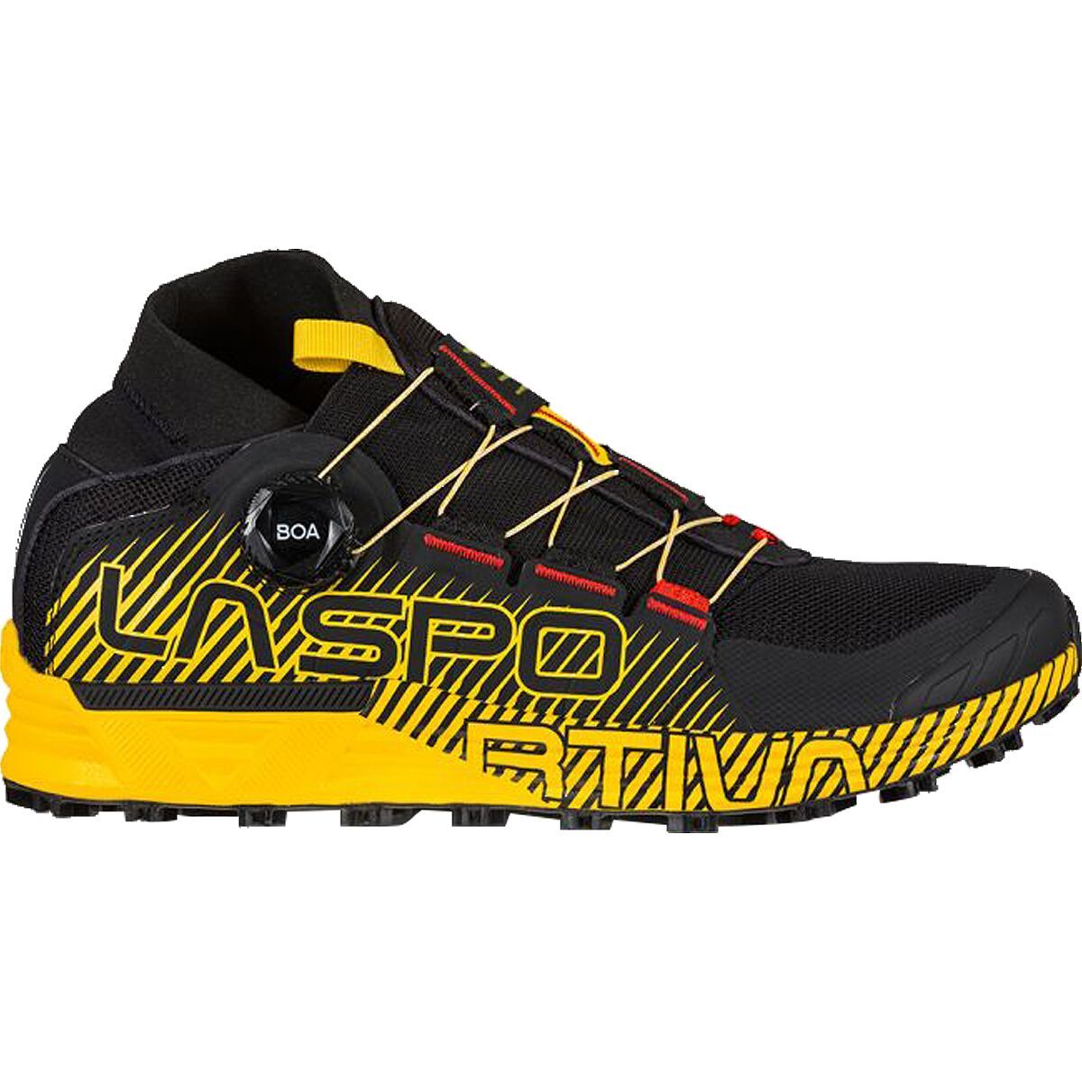 La Sportiva Men's Cyklon Trail Running Shoe in Black / Yellow - Size: