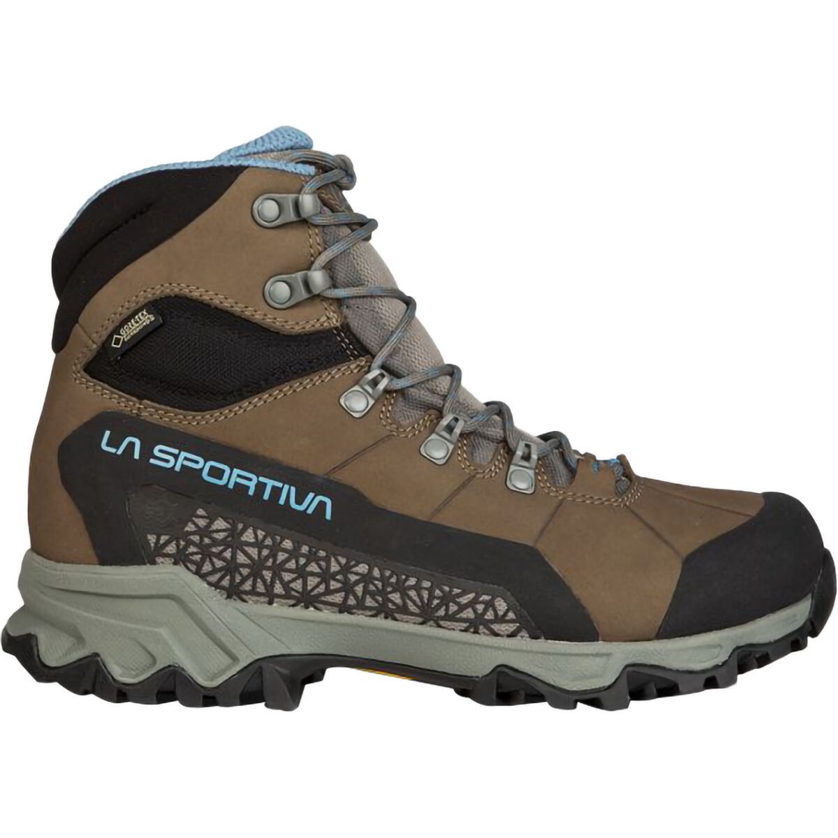 La Sportiva Women's Nucleo High II GTX Wide Boot in Oak / Topaz - Size: 40.5