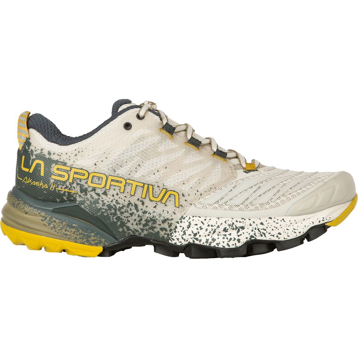 La Sportiva Women's Akasha II Trail Running Shoe in Shadow / Moss - Size: