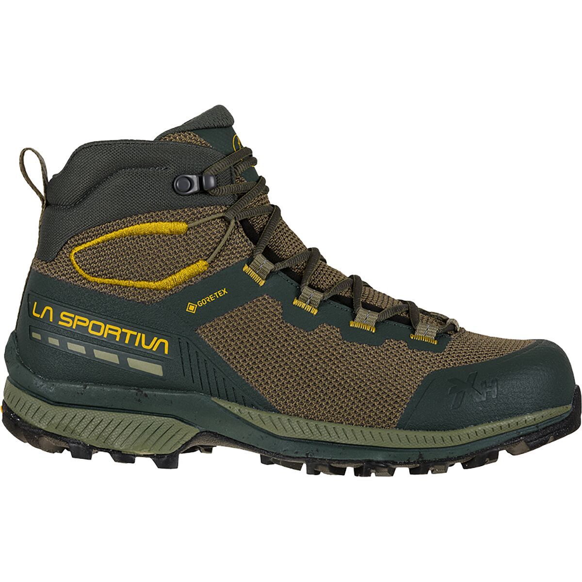 La Sportiva Men's TX Hike Mid GTX Hiking Boot in Carbon / Saffron - Size: 46.5