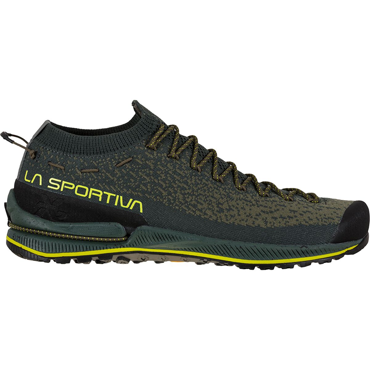 La Sportiva Men's TX2 Evo Approach Shoe in Beetle / Citrus - Size: 45.5