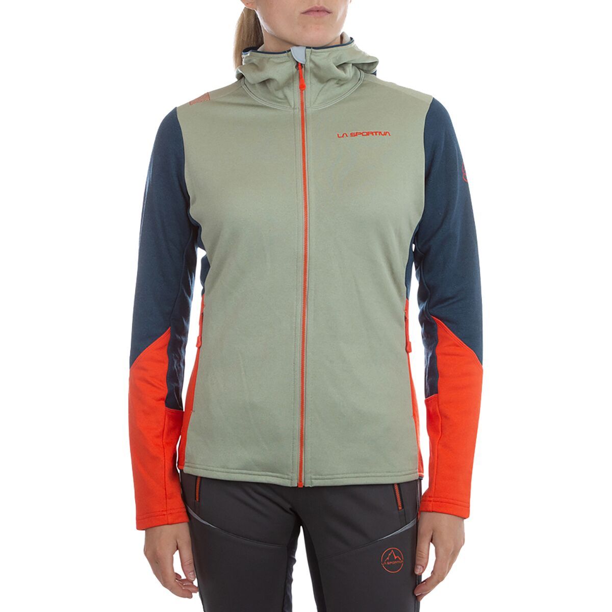 La Sportiva Women's Cosmic Hoodie in Tea / Storm Blue - Size: Small
