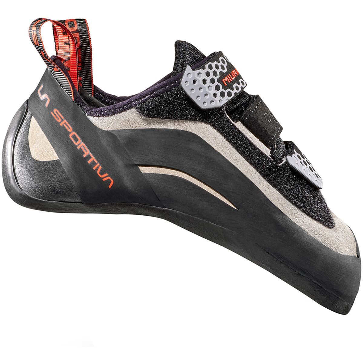 La Sportiva Women's Miura VS Climbing Shoe in White / Cherry Tomato - Size: 34.5