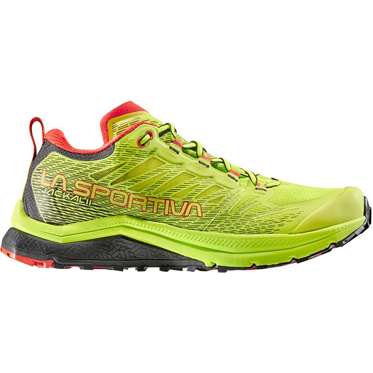 La Sportiva Men's Jackal II Trail Running Shoe in Neon / Goji - Size: